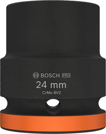 Soquete de impacto Bosch PRO quadrado externo de 24 mm e 3/4".